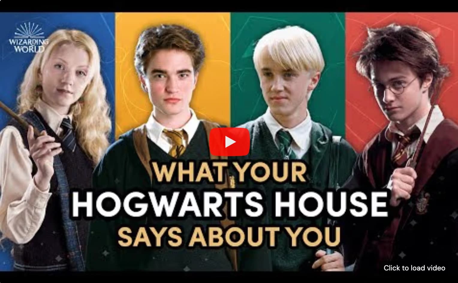 Harry Potter House Quiz Video